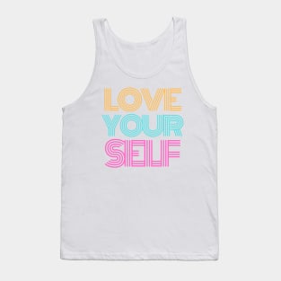 LOVE YOURSELF LOGO ORIGINAL POP ART DESIGN Tank Top